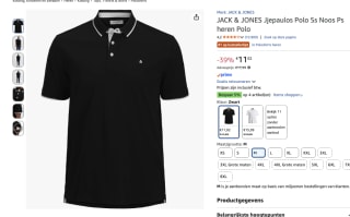 JACK & JONES blauwe polo voor €11,02