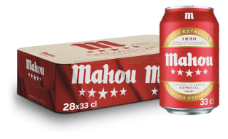Mahou 5 Estrellas Pack 28x33cl por 14,12€