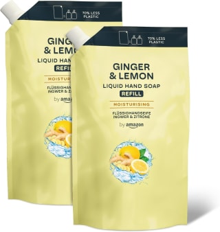 by Amazon Ginger & Lemon Hand Soap Refill, 2 x1000ml for £2.25 at Amazon