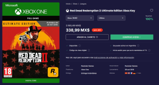 Red Dead Redemption 2: Ultimate Edition Xbox por $339 | LOADED