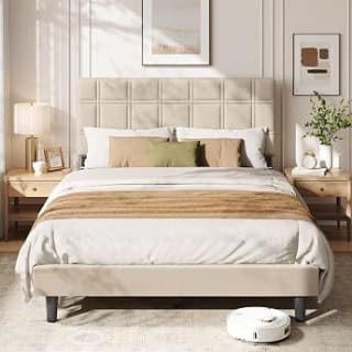 VASAGLE Cadre de lit double 140x190 cm RMB183G101 pour 89,71€ chez Amazon
