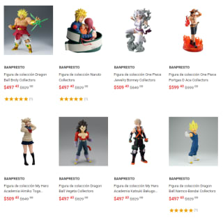 40% de descuento en figuras Banpresto en Liverpool