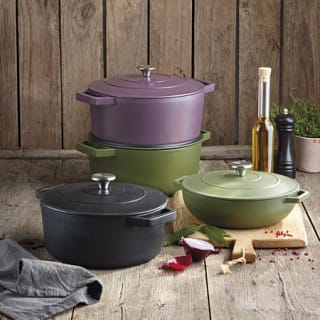 Cocotte en fonte d'acier ovale Sauter 30 cm à 39,99€ chez E.Leclerc