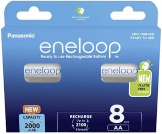 Panasonic eneloop Lot de 8 piles AA (2000 mAh) à 18,69€