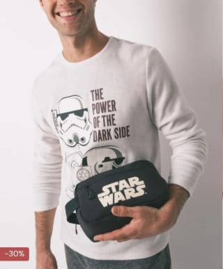 Neceser mediano nylon Star Wars por 13.99€.