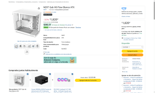 Gabinete NZXT H6 Flow Blanco ATX por $1,821 | Oferta Amazon