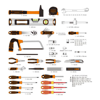 Servante d’atelier 128 outils avec rangement à roulettes verrouillable à 269€