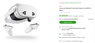 Lentes VR Meta Quest 3s 128GB por $4,647 | Oferta Walmart