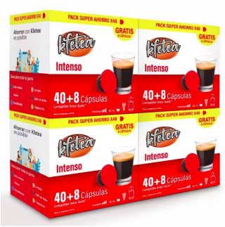 Intenso Kfetea 4 Cajas 48 Cápsulas Dolce Gusto por 43,95€
