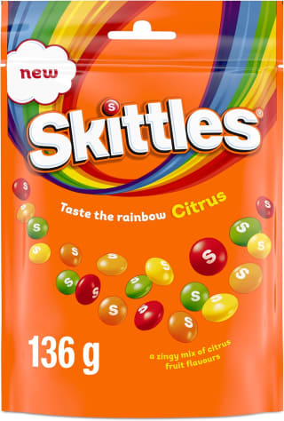 Skittles Citrus Fruit Sweets 136g for £0.85 at Amazon