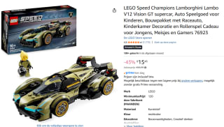 LEGO Speed Champions - Lamborghini Lambo V12 Vision GT voor €15,45 bij Amazon