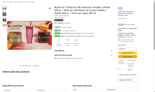 Kit Café Blasón 800g (Café Americano + Mezcla Casa) por $322 | Amazon