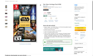 Star Wars Heritage Pack para Switch por $599 | Oferta Amazon