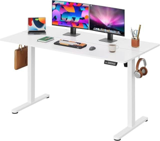 DEVAISE Bureau assis-debout électrique 140 x 70 cm pour 79,99€ chez Amazon