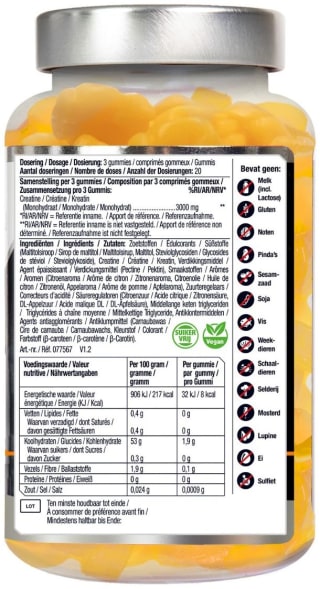 Lucovitaal Creatine 3000 mg Gummies 60st voor €7,98 bij Drogist