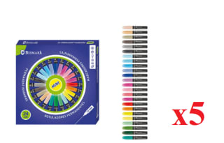 5 x Bismark - Pack de 24 rotuladores de colores por 9.95€