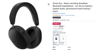 Sonos Ace Zwart voor €305,03 bij Amazon