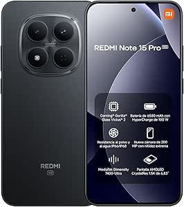 Xiaomi Redmi Note 15 Pro 5G de 8GB/512GB por 288.99€ y el de 12GB/512GB por 324.40€