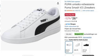 Puma Smash v2 L Sneakers voor €26,59 bij Amazon