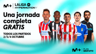 Gratis Jornada 8 de LALIGA HYPERMOTION en Movistar Plus