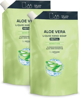 by Amazon Recharge savon mains Aloe Vera 2 x 1000 ml pour 4,75€ chez Amazon