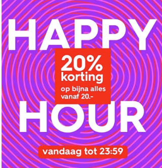 HEMA Happy Hour op vanaf 17:00