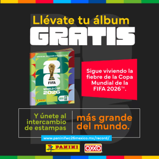 Álbum Panini del Mundial 2026 Gratis | OXXO Panini