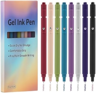 Thboxes set de 8 bolígrafos de gel 0,5 mm por 2,28€ en Amazon