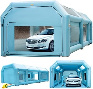 VEVOR Cabine Peinture Gonflable 8x4x3 m pour 493,92€ chez Amazon