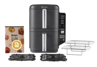 Friteuse Ninja Double Stack DualZone SL400EU 2470 W Noir et Gris à 173,99€