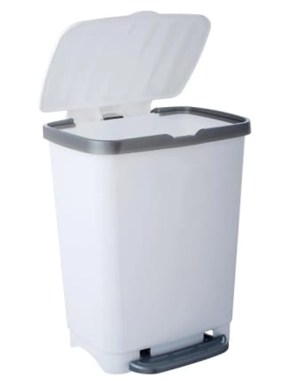 Basurero 25 Litros Plástico Blanco KLEINE WOLKE $8.890 Disponible en Sodimac, Chile