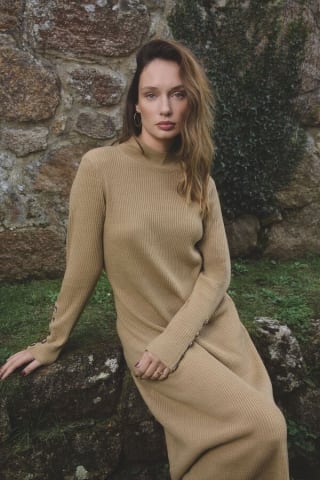 Vestido evasé tricot Milano por 12.99€