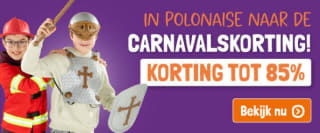 Tot 85% korting op carnavalsartikelen bij Lobbes