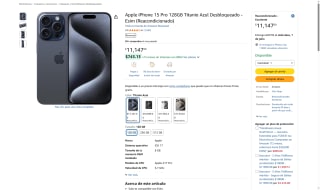 iPhone 15 Pro 128GB Renovado por $8,859 | Amazon (BBVA MSI)