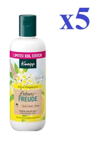 5 x Kneipp Gel de ducha XXL 400 ml Limón y Litsea Cubeba, hidratante por 14.95€