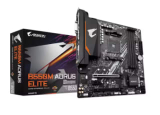 Carte mère Gigabyte B550M Aorus Elite micro-atx Socket AM4 à 97,39€