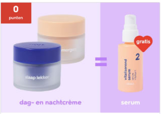 Gratis serum bij aankoop van een dag- en nachtcrème bij de Hema