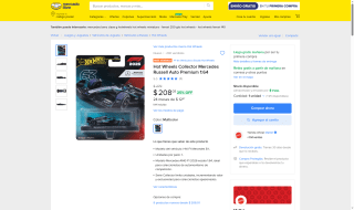 Hot Wheels Collector Mercedes Russell Auto Premium 1:64 por $208 | Mercado Libre