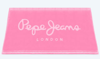 TOALLA DE PLAYA PEPE JEANS JACQUARD ROSA Rebaja $8.990 solo en Ripley