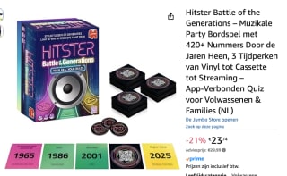 Hitster - Battle of the Generations - Partyspel voor €23,74 bij Amazon
