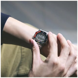 Seiko Rotocall SMGG19P1 Digital Watch in Red and Black With Code