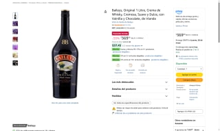 Baileys Original 1L por $369 | Oferta Amazon