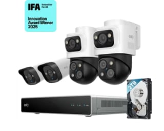 Beveiligingscamera set; PoE recorder, 2x Turret en 2x PTZ camera voor €799