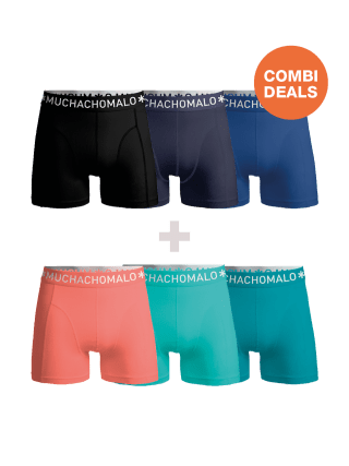 60% korting + 10% extra op 3+3-packs ondergoed bij Muchachomalo