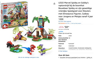 LEGO Spidey en zijn geweldige vriendjes Spidey en Gobby's raptorstrijd bij de boomhut