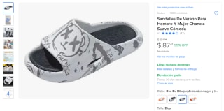 Sandalias de Verano Suaves por $87 | Oferta Mercado Libre