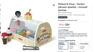 Melissa & Doug – Houten ijskraam speelset voor €29,99 bij Amazon
