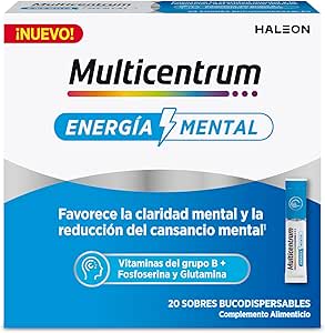 20 sobres Multicentrum Energía Mental Complemento Alimenticio por 13.45€