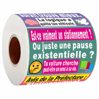 Autocollants d'avertissement de stationnement français amusants à 0,99€