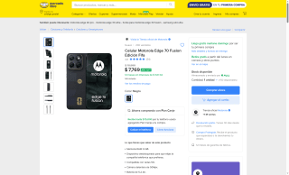 Motorola Edge 70 Fusion 5G 128GB por $7,769 | Mercado Libre